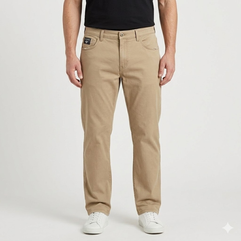 Dockers Five Pocket‎ Straight Leg Khaki Chinos Mens 38x32 Tan Twill